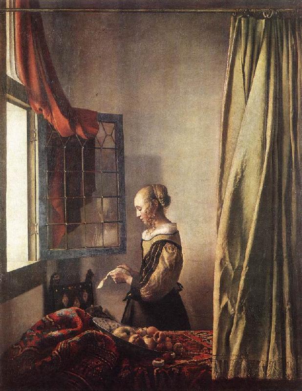 VERMEER VAN DELFT, Jan Girl Reading a Letter at an Open Window t